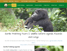 Tablet Screenshot of gorillaugandasafaris.com